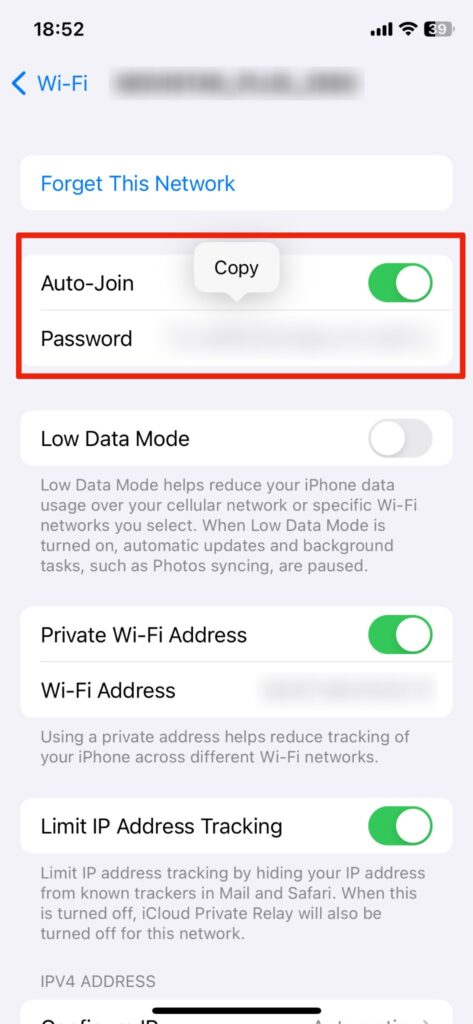 Tap The Password Field