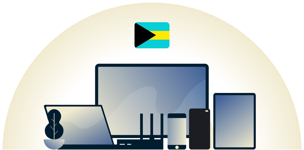 Bahamas VPN protecting a variety of devices.